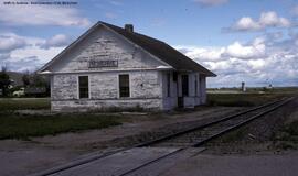 Great Northern Depot at Reserve, Montana, 1993