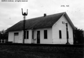 Great Northern Depot at Ayr, North Dakota, undated