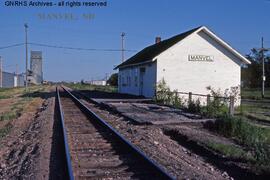 Great Northern Depot at Manvel, North Dakota, undated