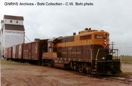 Great Northern Elevator at Lawton, North Dakota, 1970