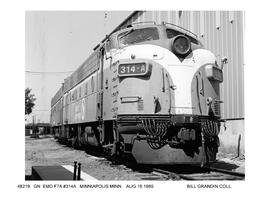 Great Northern Diesel Locomotive Number 314-A, Minneapolis, Minnesota, 1969