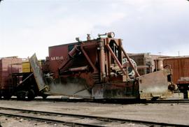 Great Northern Railway Snow Plow X1711 at Whitefish, Montana in 1972.
