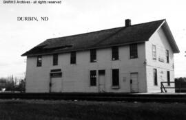 Great Northern Depot at Durbin, North Dakota, undated