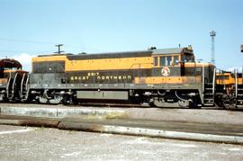 Great Northern Railway 2517 at Whitefish, Montana in 1968.