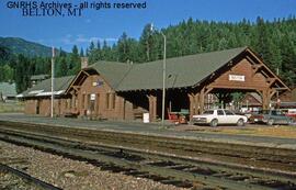 Great Northern Depot at Belton, Montana, undated