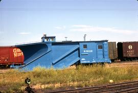 Great Northern Railway Snow Plow X1520 at Willmar, Minnesota in 1969.