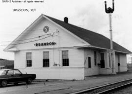 Great Northern Depot at Brandon, Minnesota, undated