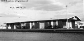 Great Northern Depot at Wolf Point, Montana, undated