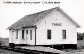 Great Northern Depot at Palermo, North Dakota, 1969