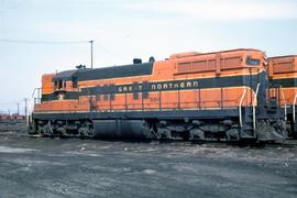 Great Northern Railway 584 at Superior, Wisconsin in 1962.