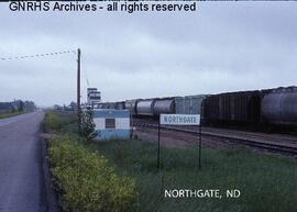 Great Northern Depot at Northgate, North Dakota, undated