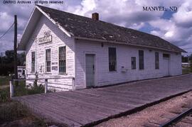 Great Northern Depot at Manvel, North Dakota, undated