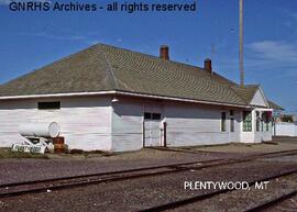 Great Northern Depot at Plentywood, Montana, undated