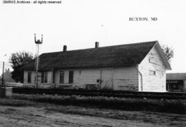 Great Northern Depot at Buxton, North Dakota, undated