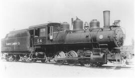 Somers Lumber Company Steam Locomotive 4 at Somers, Montana, 1937