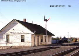 Great Northern Depot at Harrington, Washington, undated