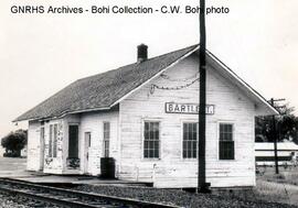 Great Northern Depot at Bartlett, North Dakota, 1970