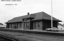 Great Northern Depot at Marshall, Minnesota, undated