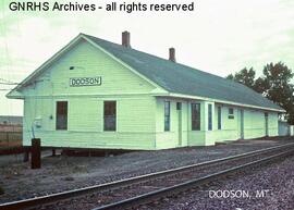 Great Northern Depot at Dodson, Montana, undated