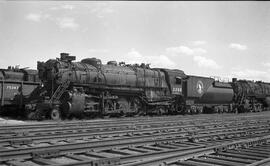 Great Northern Steam Locomotive 3382 at Superior, Wisconsin in 1960.