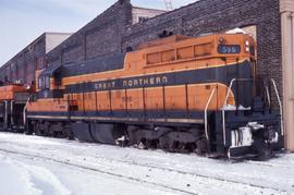 Great Northern Railway 596 at Saint Cloud, Minnesota in 1967.