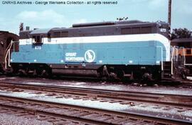 Great Northern Diesel Locomotive 679 at Saint Paul, Minnesota, 1968