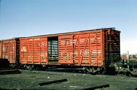 Great Northern Railway Great Northern Railway Stock car 55794,  at Mineral red, Laurel in Montana...