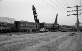 Great Northern Diesel Locomotives 468B and 472B at Quincy, Washington, undated