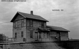 Great Northern Depot at Kidder, North Dakota, undated