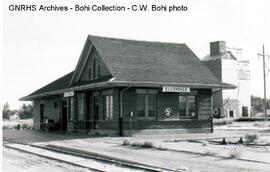 Great Northern Depot at Ellendale, North Dakota, 1968