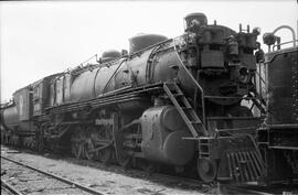 Great Northern Steam Locomotive 2181 at Superior, Wisconsin in 1958.