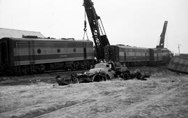 Great Northern Diesel Locomotives 468B and 472B at Quincy, Washington, undated