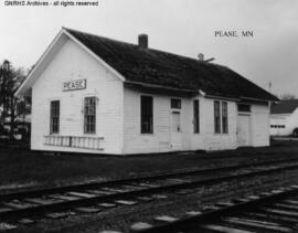 Great Northern Depot at Pease, Minnesota, undated