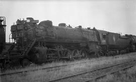 Great Northern Steam Locomotive 2115 at Superior, Wisconsin in 1956.