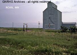 Great Northern Station Sign at Roan, Minnesota, undated