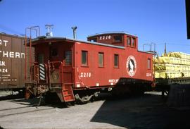 Great Northern Railway Caboose X-218  at Sioux Falls, South Dakota.