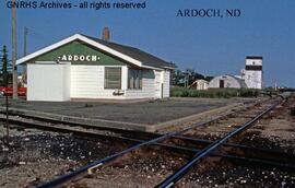 Great Northern Depot at Ardoch, North Dakota, undated