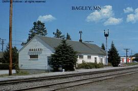 Great Northern Depot at Bagley, Minnesota, undated