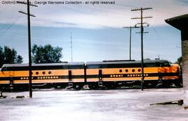Great Northern Diesel Locomotive 414A/D at Denver, Colorado, 1959