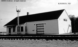 Great Northern Depot at Kindred, North Dakota, undated