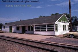 Great Northern Depot at Sauk Centre, Minnesota, undated