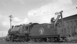 Great Northern Steam Locomotive 838 at Hillyard, Washington, undated