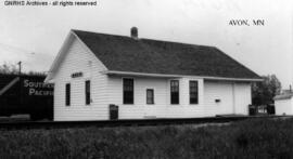 Great Northern Depot at Avon, Minnesota, undated