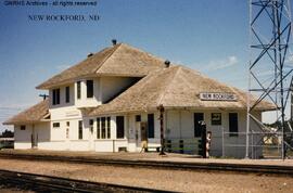 Great Northern Depot at New Rockford, North Dakota, undated