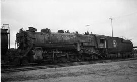 Great Northern Steam Locomotive 2117 at Superior, Wisconsin in 1956.