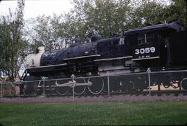 Great Northern Railway 3059 at Williston, North Dakota in 1969.