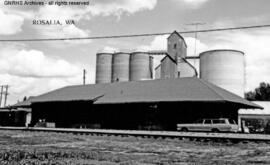 Great Northern Depot at Rosalia, Washington, undated