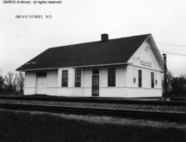 Great Northern Depot at Brantford, North Dakota, undated