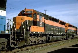 Great Northern Railway 401 at Spokane, Washington in 1968.