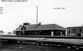 Great Northern Depot at Rugby, North Dakota, undated